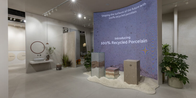 VitrA Tiles Unveils “100% Recycled Porcelain Tile” and Colour-Stable V-Tone at Cersaie 2025