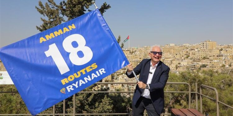 Ryanair Strengthens Market Position in Jordan with Record Winter Schedule