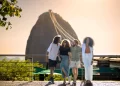 Brazil tourism infrastructure development showing modern hospitality facilities and cultural landmarks attracting international visitors