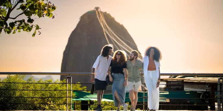 Brazil tourism infrastructure development showing modern hospitality facilities and cultural landmarks attracting international visitors