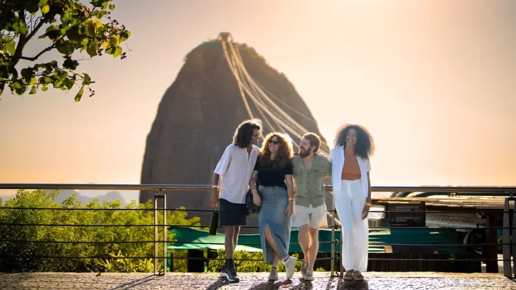Brazil tourism infrastructure development showing modern hospitality facilities and cultural landmarks attracting international visitors