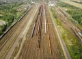 Kyiv railway depot strike
