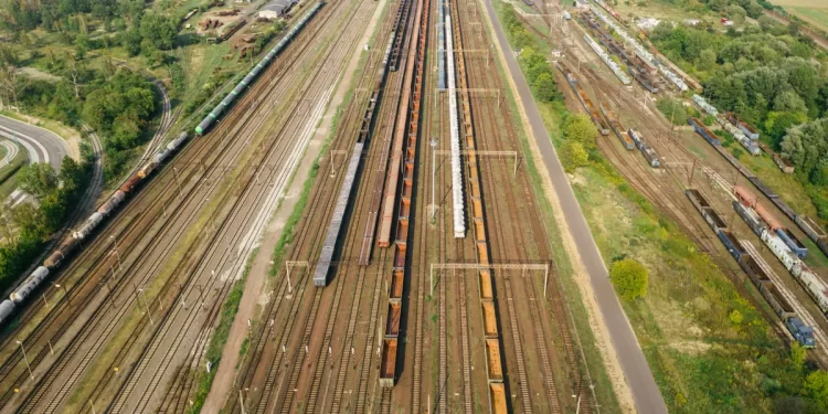 Kyiv railway depot strike