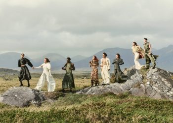 Irish Talent Comes Home In Connemara Shoot For Ireland Fashion Week 2026: the Ireland Fashion Week 2026 Coming Home campaign cast on the rocks at Roundstone, Connemara, photographed by Damian Foxe